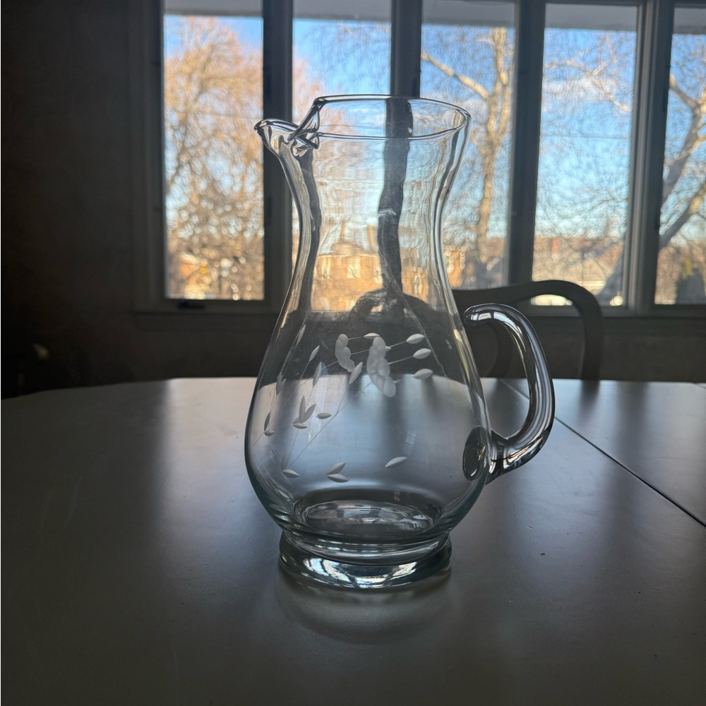 Princess house glass pitcher